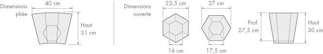 Corbeille de bureau pour les chambres d'hôtels